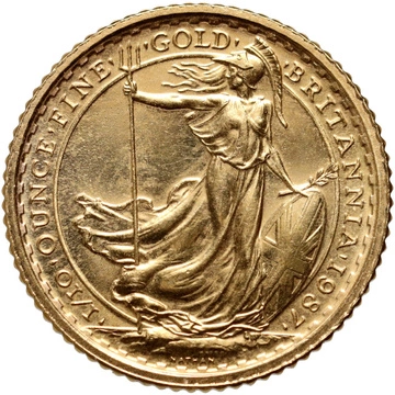 Britannia 1/10 uncji Złota 1987