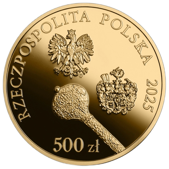 Hetmani Rzeczypospolitej - Jan Karol Chodkiewicz 500 zł Złoto 2025 Proof Folder Emisyjny