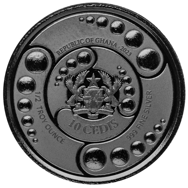 Zestaw Ghana: Alien 4 x 1/2 uncji Srebra 2023