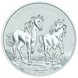 Australijski Dziki Koń - Brumby 1 uncja Srebra 2025