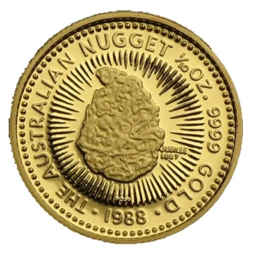 Perth Mint: Australian Nugget 1/10 uncja Złota 1988 Proof