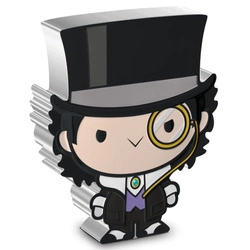 Niue: DC - Chibi 'Penguin' kolorowany 1 uncja Srebra 2023 Proof 