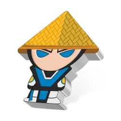 Niue: Mortal Kombat - Raiden Chibi Coin kolorowany 1 uncja Srebra 2022 Proof