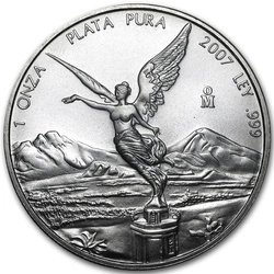 Mexican Libertad 1 uncja Srebra 2007