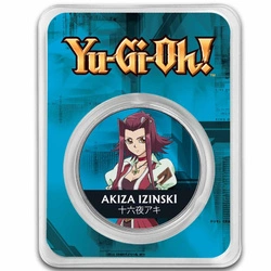 Niue: Yu-Gi-Oh! Akiza Izinski kolorowana 1 uncja Srebra 2024 Slab