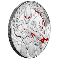 Samoa: Alien kolorowany 1 uncja Srebra 2024 Proof