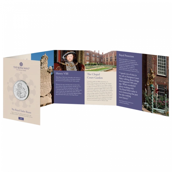 The Royal Tudor Beasts: Lion of England Miedzionikiel 2022