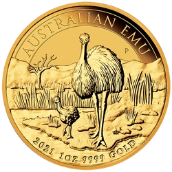Australijski Emu 1 uncja Złota 2021 Pakiet 20 sztuk