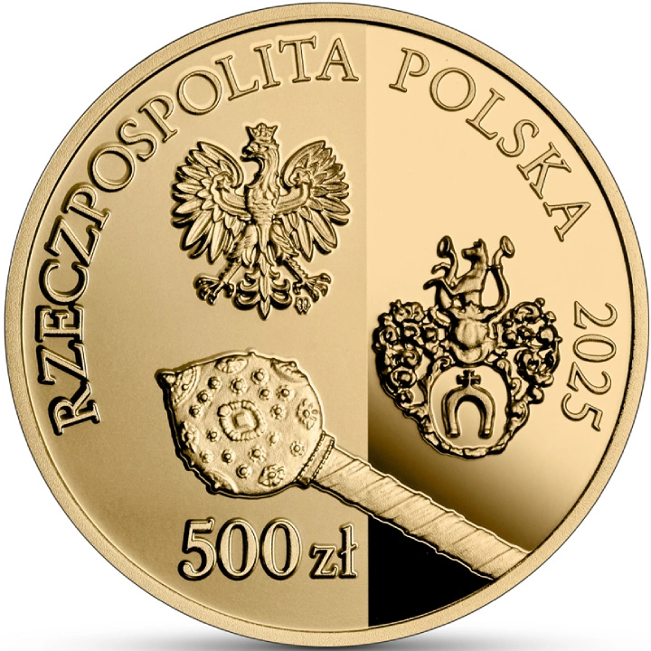 Hetmani Rzeczypospolitej - Stanisław Koniecpolski 500 zł Złoto 2025 Proof High Relief
