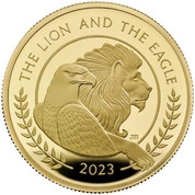 The Lion and The Eagle 2 uncje Złota 2023 Proof