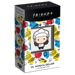 Niue: Friends - Monica Chibi Coin kolorowany 1 uncja Srebra 2022 Proof