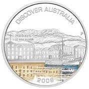 Discover Australia: Hobart 1 uncja Srebra 2008 Proof