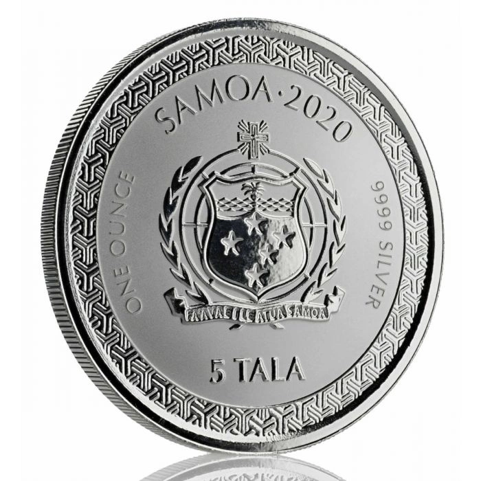 Samoa: Legends of Japan Series - Momotaro and the Demon Subdued in Ukiyoe Style 1 uncja Srebra 2020 Prooflike