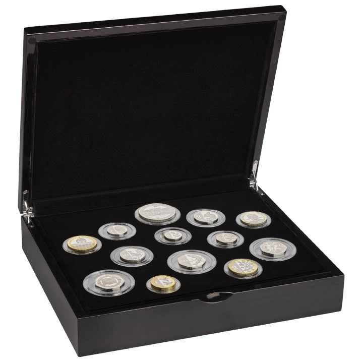 Zestaw 13 srebrnych monet Wielka Brytania 2024 Proof