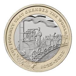 200 Years of the Modern Railway £2 Miedzionikiel