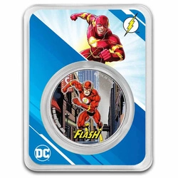 Samoa: DC Comics - The Flash kolorowany 1 uncja Srebra 2023 Slab