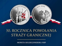 30. rocznica powołania Straży Granicznej 10 zł Srebro 2022 Proof