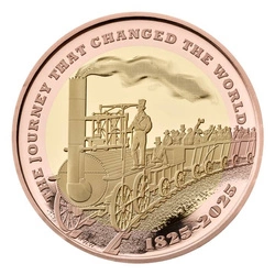 200 Years of the Modern Railway £2 Złoto Proof