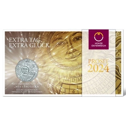 New Year Coin - Lucky Leap 5 Euro Srebro 2024