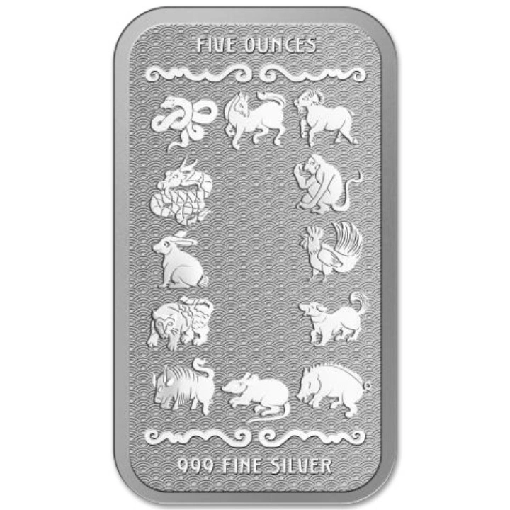 Sztabka Pamp Year of the Snake 5 uncji Srebra 2025