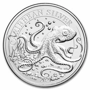 Barbados: Ośmiornica 1 uncja Srebra 2021