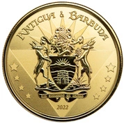 Antigua & Barbuda: Coat of Arms 1 uncja Złota 2022