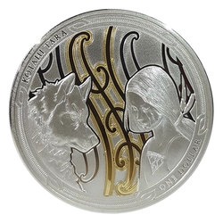 Maui i Pierwszy Pies: Zestaw 2 monet 2 x 1 uncja Srebra 2020 Proof