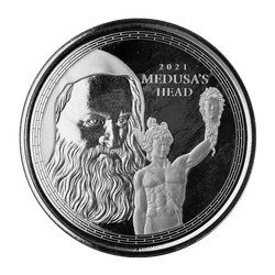 Gibraltar: Perseus With The Head Of Medusa 1 uncja Srebra 2021 Proof