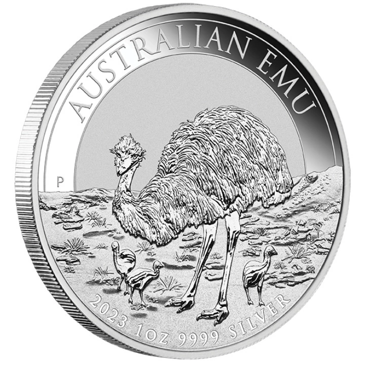 Australijski Emu 1 uncja Srebra 2023 MS 70 NGC First Day of Issue
