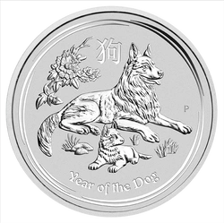 Lunar II: Rok Psa 1/2 uncji Srebra 2018