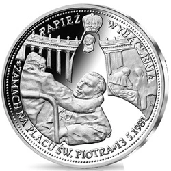 Jan Paweł II - Człowiek, który zmienił świat - Losowy Srebrny Medal z Serii Proof