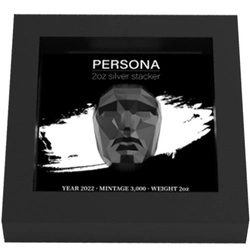 Persona Mask Stacker 2 uncje Srebra 2022 Dark