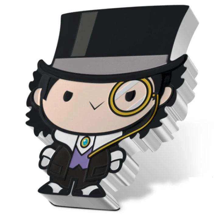 Niue: DC - Chibi 'Penguin' kolorowany 1 uncja Srebra 2023 Proof