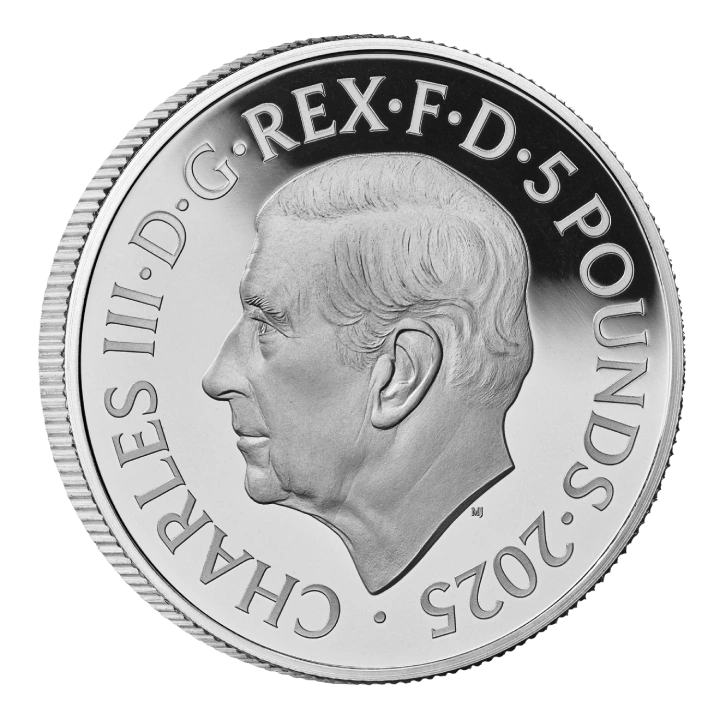 150. rocznica powstania Liberty kolorowany £5 Srebro 2025 Proof