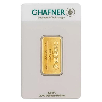 Sztabka C. Hafner 10 gramów Złota LBMA GD Refiner