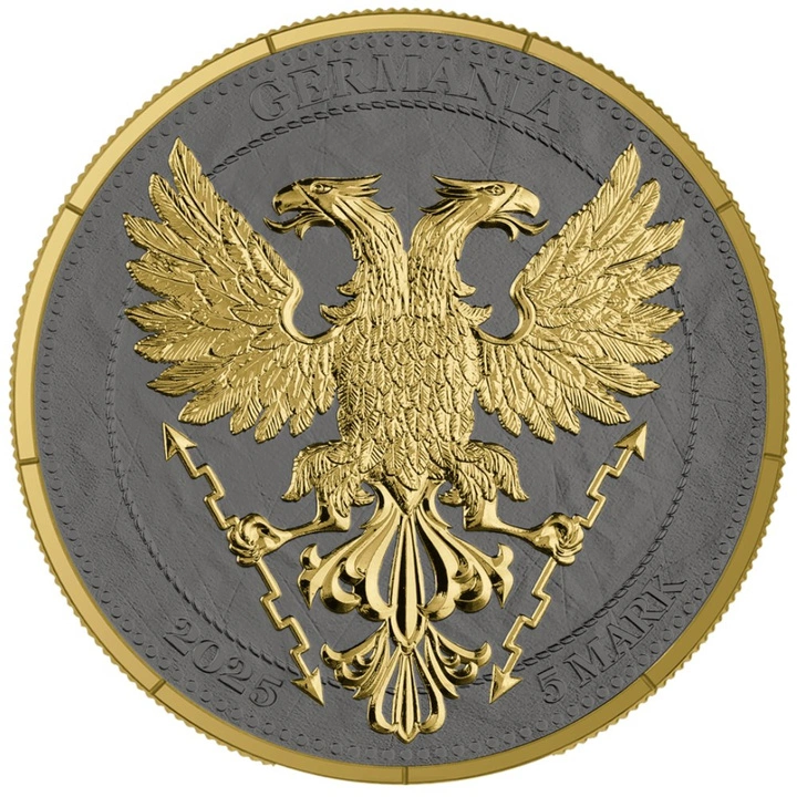 Mythical Forest: Yggdrasil Goldenleaf pozłacana 1 uncja Srebra 2025 Black Ruthenium