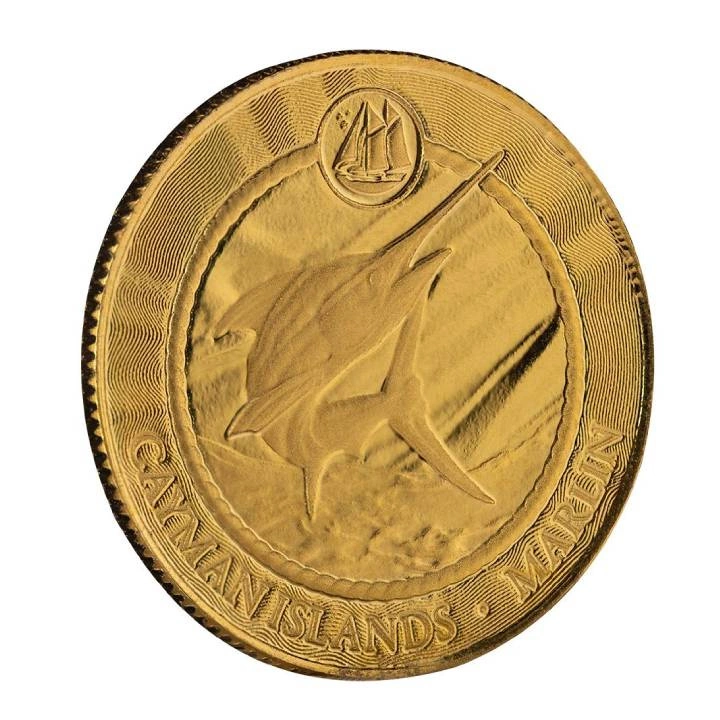 Cayman Islands: Marlin 1/10 uncji Złota 2025