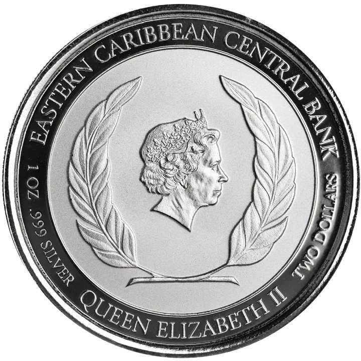 St. Vincent & The Grenadines: War Ship 1 uncja Srebra 2022