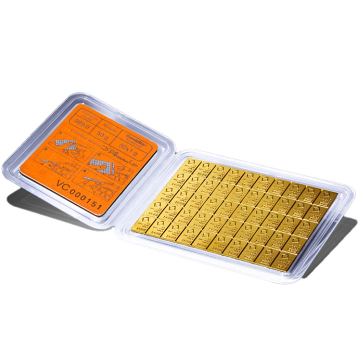 Sztabka Złota 50 x 1 g Valcambi CombiBar