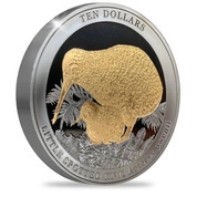 Kiwi 5 uncji Srebra 2022 Black Proof