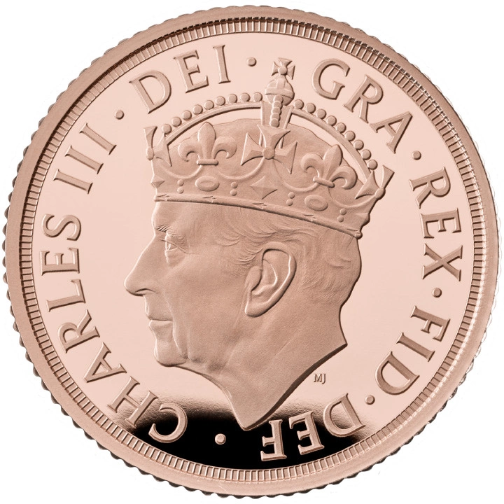 Wielka Brytania: The Coronation of His Majesty King Charles Sovereign Zestaw 5 monet 2023 Proof