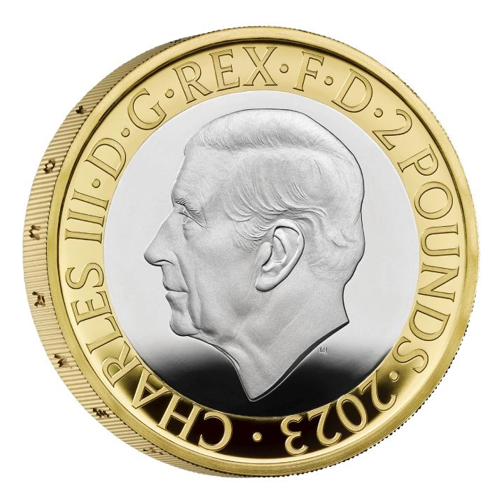 The Centenary of the Flying Scotsman £2 pozłacany, kolorowany Srebro 2023 Proof