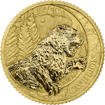 Germania Mint: Megafauna - Lew Jaskiniowy 1 uncja Złota 2026