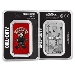 Sztabka Pamp: Call of Duty - Gingerbread Ghost 1 kolorowana uncja Srebra 2025 Prooflike