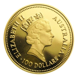 Perth Mint: Australian Nugget 1 uncja Złota 1986 Proof