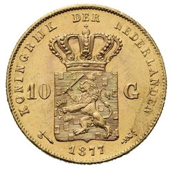 Holandia, 10 Guldenów Wilhelm III 1877