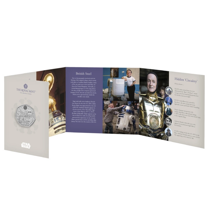 Star Wars: R2-D2 and C-3PO 50p Miedzionikiel 2023
