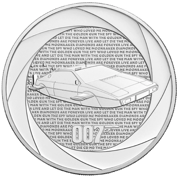 Bond Films of the 70s £5 Miedzionikiel 2023