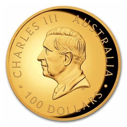 Łabędź 1 uncja Złota 2025 Proof High Relief 