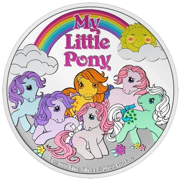 Niue: My Little Pony kolorowany 1 uncja Srebra 2022 Proof